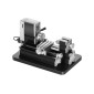 VEVOR Didactical Mini Metal Lathe Machine, 70 x 130 mm (2,76 x 5,12 in), 36W Power Μεταλλικός Τόρνος, 20.000 RPM Ταχύτητα, με τσοκ 3 σιαγόνων, χειροτροχός από κράμα αλουμινίου, για επεξεργασία εξαρτημάτων ακριβείας μαλακών μετάλλων ξύλου