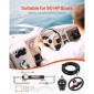 VEVOR 90HP Hydraulic Outboard Steering Kit, Marine Boat Hydraulic Steering System με τιμόνι 13,5 ιντσών, αντλία τιμόνι, υδραυλικό κύλινδρο & 2PCS 26FT σωλήνες για μονοκινητήρια σκάφη
