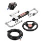 VEVOR 90HP Hydraulic Outboard Steering Kit, Marine Boat Hydraulic Steering System με τιμόνι 13,5 ιντσών, αντλία τιμόνι, υδραυλικό κύλινδρο & 2PCS 26FT σωλήνες για μονοκινητήρια σκάφη
