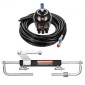 VEVOR 90HP Hydraulic Outboard Steering Kit, Marine Boat Hydraulic Steering System με τιμόνι 13,5 ιντσών, αντλία τιμόνι, υδραυλικό κύλινδρο & 2PCS 26FT σωλήνες για μονοκινητήρια σκάφη