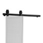 VEVOR Bi-folding Sliding Door Barn Hardware Track Kit, 36" Top Mount Track Kit, σύρεται ομαλά και αθόρυβα, βαρέως τύπου, εύκολο στην εγκατάσταση, κατάλληλο για δύο πόρτες ντουλαπιών 16" ντουλαπιών πλυντηρίου ρούχων (Δεν περιλαμβάνονται)
