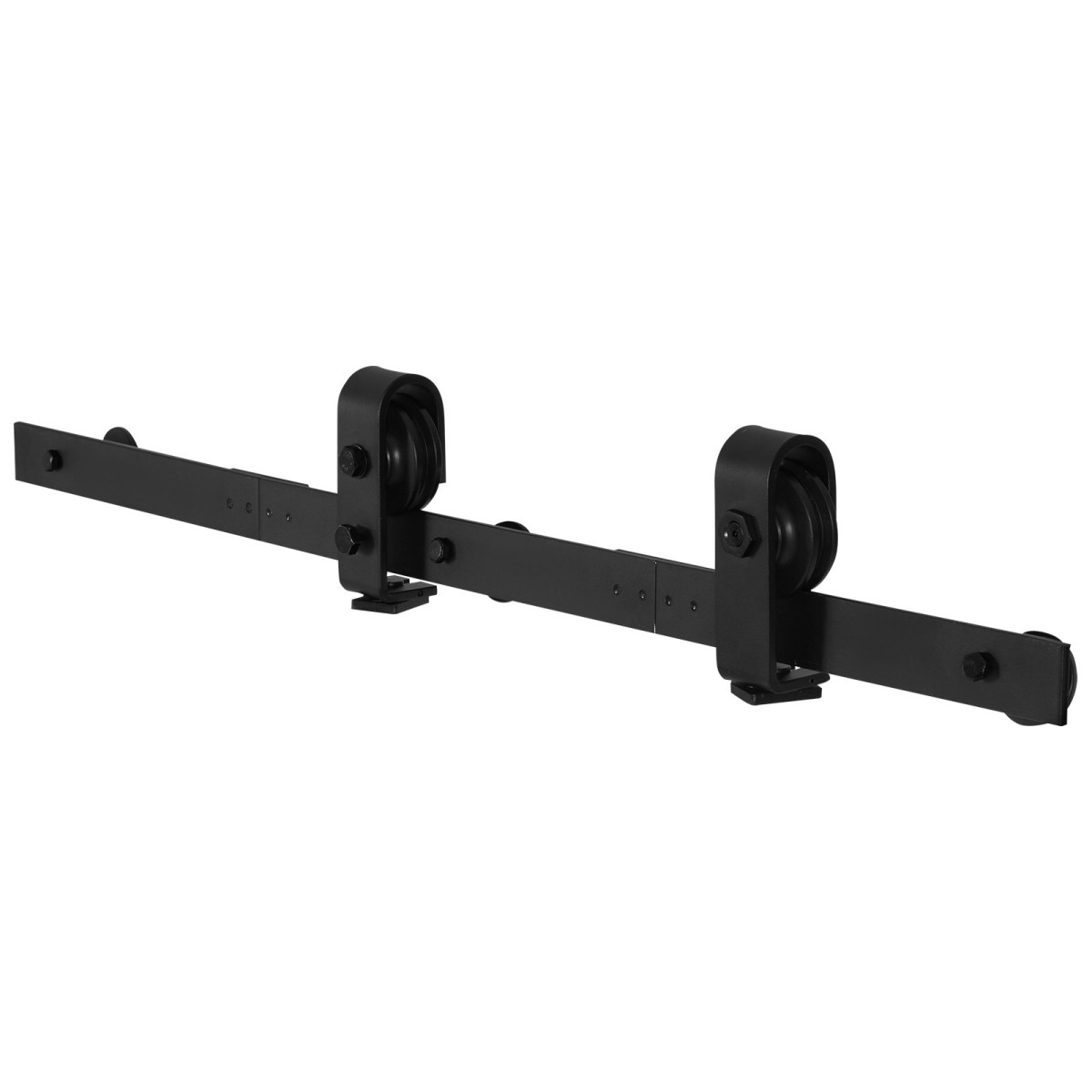 VEVOR Bi-folding Sliding Door Barn Hardware Track Kit, 36" Top Mount Track Kit, σύρεται ομαλά και αθόρυβα, βαρέως τύπου, εύκολο στην εγκατάσταση, κατάλληλο για δύο πόρτες ντουλαπιών 16" ντουλαπιών πλυντηρίου ρούχων (Δεν περιλαμβάνονται)