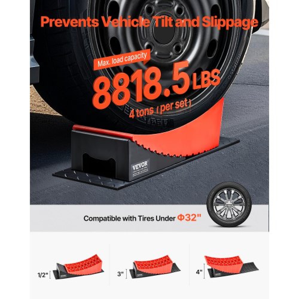 Camper Levelers 2 Packs RV Leveling Blocks 8818.5 lbs 4" Leveling Height