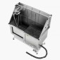 Σταθμός πλυσίματος σκύλων VEVOR Electric Lift, Επαγγελματική μπανιέρα περιποίησης κατοικίδιων από ανοξείδωτο ατσάλι 127 cm με σανίδα φίλτρου νερού PE, βρύση & νιπτήρας ντουζιέρας σκύλου για πολλά κατοικίδια (Αριστερή πόρτα)