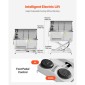 Σταθμός πλυσίματος σκύλων VEVOR Electric Lift, Επαγγελματική μπανιέρα περιποίησης κατοικίδιων από ανοξείδωτο ατσάλι 127 cm με σανίδα φίλτρου νερού PE, βρύση & νιπτήρας ντουζιέρας σκύλου για πολλά κατοικίδια (Αριστερή πόρτα)