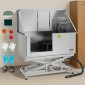 Σταθμός πλυσίματος σκύλων VEVOR Electric Lift, Επαγγελματική μπανιέρα περιποίησης κατοικίδιων από ανοξείδωτο ατσάλι 127 cm με σανίδα φίλτρου νερού PE, βρύση & νιπτήρας ντουζιέρας σκύλου για πολλά κατοικίδια (Αριστερή πόρτα)