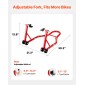 Βάση πίσω τροχού VEVOR μοτοσικλέτας, 850 LBS Load Capacity Heavy Duty Rear Wheel Stan with U + L Fork Swingarm Spool, Adjustabe Stand ανύψωσης μοτοσικλέτας, για Suzuki Yamaha Honda Kawasaki, κόκκινο