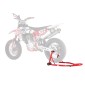 Βάση πίσω τροχού VEVOR μοτοσικλέτας, 850 LBS Load Capacity Heavy Duty Rear Wheel Stan with U + L Fork Swingarm Spool, Adjustabe Stand ανύψωσης μοτοσικλέτας, για Suzuki Yamaha Honda Kawasaki, κόκκινο