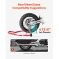 Βάση πίσω τροχού VEVOR μοτοσικλέτας, 850 LBS Load Capacity Heavy Duty Rear Wheel Stan with U + L Fork Swingarm Spool, Adjustabe Stand ανύψωσης μοτοσικλέτας, για Suzuki Yamaha Honda Kawasaki, κόκκινο