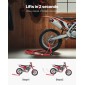 Βάση πίσω τροχού VEVOR μοτοσικλέτας, 850 LBS Load Capacity Heavy Duty Rear Wheel Stan with U + L Fork Swingarm Spool, Adjustabe Stand ανύψωσης μοτοσικλέτας, για Suzuki Yamaha Honda Kawasaki, κόκκινο