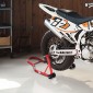 Βάση πίσω τροχού VEVOR μοτοσικλέτας, 850 LBS Load Capacity Heavy Duty Rear Wheel Stan with U + L Fork Swingarm Spool, Adjustabe Stand ανύψωσης μοτοσικλέτας, για Suzuki Yamaha Honda Kawasaki, κόκκινο