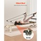 Μηχάνημα VEVOR Pilates Reformer, κρεβάτι Pilates με καθιστικό, για προχωρημένους χρήστες και αρχάριους στο γυμναστήριο στο σπίτι, εξοπλισμός Reformer με διπλή αντίσταση - ελατήριο & κορδόνι, έως 400 LBS
