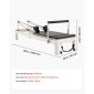 Μηχάνημα VEVOR Pilates Reformer, κρεβάτι Pilates με καθιστικό, για προχωρημένους χρήστες και αρχάριους στο γυμναστήριο στο σπίτι, εξοπλισμός Reformer με διπλή αντίσταση - ελατήριο & κορδόνι, έως 400 LBS