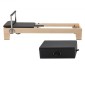 Μηχάνημα VEVOR Pilates Reformer, Ξύλινος εξοπλισμός προπόνησης Pilates για χρήση στο γυμναστήριο στο σπίτι, κρεβάτι Pilates με διπλή αντίσταση - ελατήριο & κορδόνι, σετ Reformer με καθιστικό, έως 400 LBS