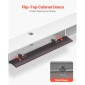 Πλωτή βάση τηλεόρασης VEVOR, 70 in Wall Mount Entertainment Center με τρύπα καλωδίου, μοντέρνο πλωτό ράφι τηλεόρασης με ντουλάπι αποθήκευσης, κονσόλα μοριοσανίδων για συσκευή αναπαραγωγής DVD, κουτί καλωδίων, κονσόλα παιχνιδιών, λευκό