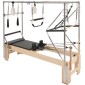 VEVOR Pilates Reformer, Ξύλινο μηχάνημα Pilates για Γυμναστήριο στο σπίτι, Εξοπλισμός προπόνησης δύναμης με διπλή αντίσταση, Reformer Box, Jump Board, για προχωρημένους χρήστες και αρχάριους, έως 400 LBS