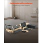 VEVOR Πτυσσόμενο Pilates Reformer, Ξύλινο μηχάνημα προπόνησης Pilates για χρήση στο γυμναστήριο στο σπίτι, κρεβάτι Pilates με διπλή αντίσταση-ελατήριο & κορδόνι, σετ Reformer με καθιστικό, έως 400 LBS