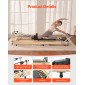 VEVOR Πτυσσόμενο Pilates Reformer, Ξύλινο μηχάνημα προπόνησης Pilates για χρήση στο γυμναστήριο στο σπίτι, κρεβάτι Pilates με διπλή αντίσταση-ελατήριο & κορδόνι, σετ Reformer με καθιστικό, έως 400 LBS