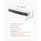 VEVOR Floating TV Stand, 47 in Wall Mount Entertainment Center με τρύπα καλωδίου, μοντέρνο πλωτό ράφι τηλεόρασης με ντουλάπι αποθήκευσης, μοριοσανίδα κονσόλα για συσκευή αναπαραγωγής DVD, καλωδιακό κουτί, κονσόλα παιχνιδιών, λευκό