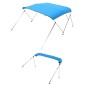 VEVOR 3 Bow Boat Bimini Top, 600D Πολυεστερικός θόλος με σκελετό από κράμα αλουμινίου, Αδιάβροχο & Sun Shade Τέντα σκάφους με τσάντα αποθήκευσης, 2 κοντάρια στήριξης, 4 ιμάντες, 72"Lx(73"-78")Wx46"H, Pacific Blue