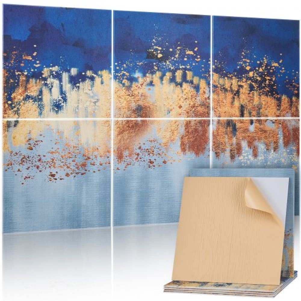 VEVOR 6 Pack Art Acoustic Panels 23.6 x 23.6 inch Self Adhesive for Home Pastel