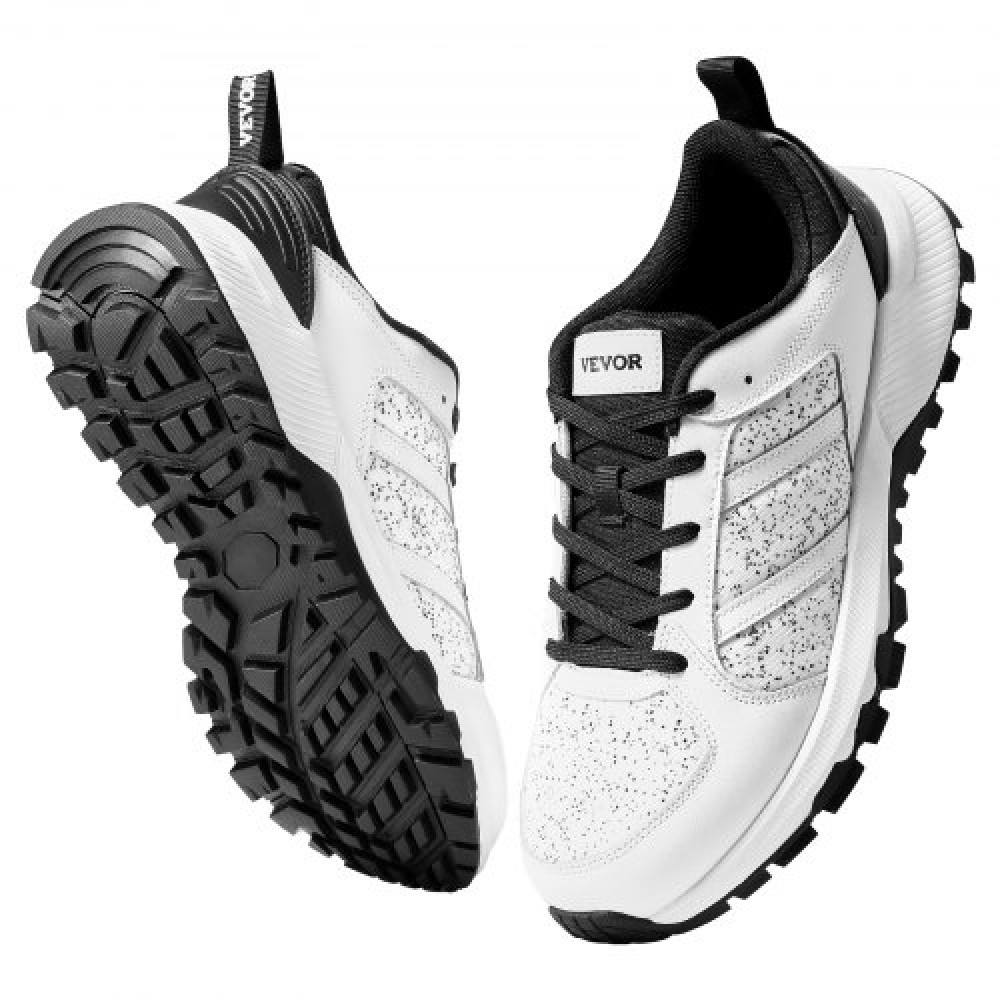 VEVOR Cross Training Shoes M Width Sneakers UK Size 10 Wide Toe Box Shoes White
