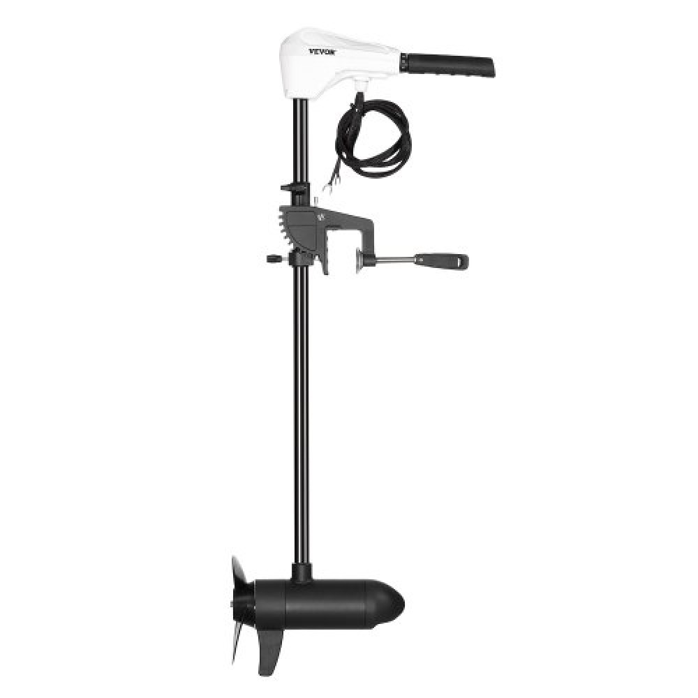 VEVOR 55lb 12V Thrust Electric Trolling Motor Saltwater Trolling Boat Engine