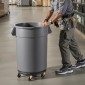 Κάδος απορριμμάτων VEVOR Dolly, Fit 20, 32, 44, 55 γαλονιών δοχεία, στρογγυλή βάση κυλινδρικού κάδου απορριμμάτων με 4 ρόδες που κλειδώνουν, χωρητικότητα βάρους 500 λίβρες, βαρέλι βαρέλι βαρέλι, πολυλειτουργικό τροχήλατο καρότσι