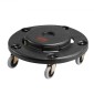Κάδος απορριμμάτων VEVOR Dolly, Fit 20, 32, 44, 55 γαλονιών δοχεία, στρογγυλή βάση κυλινδρικού κάδου απορριμμάτων με 4 ρόδες που κλειδώνουν, χωρητικότητα βάρους 500 λίβρες, βαρέλι βαρέλι βαρέλι, πολυλειτουργικό τροχήλατο καρότσι