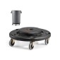 Κάδος απορριμμάτων VEVOR Dolly, Fit 20, 32, 44, 55 γαλονιών δοχεία, στρογγυλή βάση κυλινδρικού κάδου απορριμμάτων με 4 ρόδες που κλειδώνουν, χωρητικότητα βάρους 500 λίβρες, βαρέλι βαρέλι βαρέλι, πολυλειτουργικό τροχήλατο καρότσι