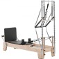 VEVOR Pilates Reformer, Ξύλινο μηχάνημα Pilates για Γυμναστήριο στο σπίτι, Εξοπλισμός προπόνησης δύναμης με διπλή αντίσταση, Reformer Box, Jump Board, για προχωρημένους χρήστες και αρχάριους, έως 400 LBS