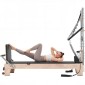 VEVOR Pilates Reformer, Ξύλινο μηχάνημα Pilates για Γυμναστήριο στο σπίτι, Εξοπλισμός προπόνησης δύναμης με διπλή αντίσταση, Reformer Box, Jump Board, για προχωρημένους χρήστες και αρχάριους, έως 400 LBS