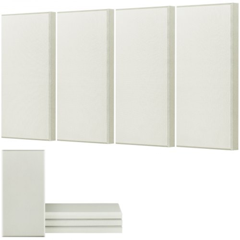 VEVOR 4 PCS Acoustic Wall Panels 2 in Thick 23.6 x 11.8 in Self-adhesive Beige