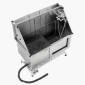 Σταθμός πλυσίματος σκύλων VEVOR Electric Lift, Επαγγελματική μπανιέρα περιποίησης κατοικίδιων από ανοξείδωτο ατσάλι 127 cm με σανίδα φίλτρου νερού PE, βρύση και νιπτήρας ντουζιέρας σκύλου για πολλά κατοικίδια (δεξιά πόρτα)