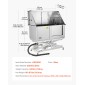 Σταθμός πλυσίματος σκύλων VEVOR Electric Lift, Επαγγελματική μπανιέρα περιποίησης κατοικίδιων από ανοξείδωτο ατσάλι 127 cm με σανίδα φίλτρου νερού PE, βρύση και νιπτήρας ντουζιέρας σκύλου για πολλά κατοικίδια (δεξιά πόρτα)