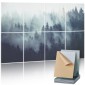 VEVOR 8 Pack Art Acoustic Panel, 63 x 23,62 x 0,4 ιντσών ηχομονωτικά πλακάκια τοίχου, Αυτοκόλλητες διακοσμητικές απορρόφησης ήχου σανίδες για σπίτι, γραφείο, στούντιο, αίθουσα παιχνιδιών, θέατρο, δάσος