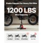 VEVOR Dirt Bike Lift Stand, Μοτοσικλέτα Jack Lift Stand χωρητικότητας 1200 lbs και λειτουργία υδραυλικής ανύψωσης, τραπέζι ανυψωτικού ρυθμιζόμενου ύψους 9,8"-18,3" για επισκευή Dirtbike, συντήρηση, αξεσουάρ Dirt Bike