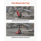VEVOR Dirt Bike Lift Stand, Μοτοσικλέτα Jack Lift Stand χωρητικότητας 1200 lbs και λειτουργία υδραυλικής ανύψωσης, τραπέζι ανυψωτικού ρυθμιζόμενου ύψους 9,8"-18,3" για επισκευή Dirtbike, συντήρηση, αξεσουάρ Dirt Bike