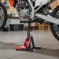 VEVOR Dirt Bike Lift Stand, Μοτοσικλέτα Jack Lift Stand χωρητικότητας 1200 lbs και λειτουργία υδραυλικής ανύψωσης, τραπέζι ανυψωτικού ρυθμιζόμενου ύψους 9,8"-18,3" για επισκευή Dirtbike, συντήρηση, αξεσουάρ Dirt Bike