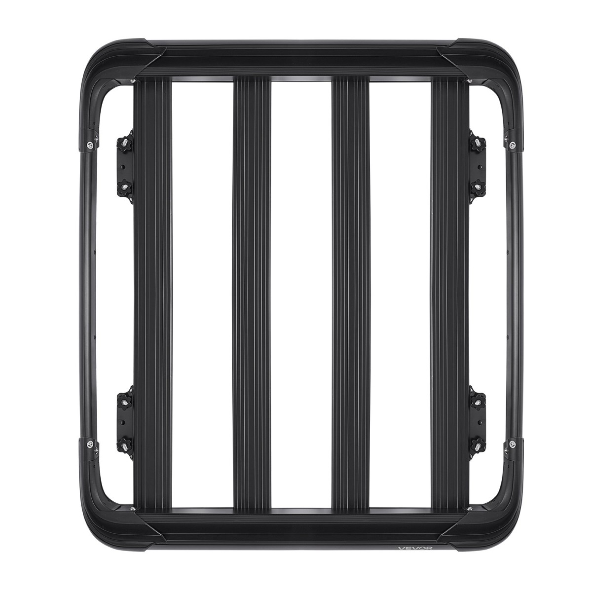 VEVOR Roof Rack Cargo Carrier, 48 x 40 x 5,6 ίντσες, Universal Rooftop Cargo Basket, Car Top Baggage Hogage with 150 lbs Max Load Capacity, 4,1 in Fence, Anti-Rust Alloy Steel, Wind Fairing, για SUV Car