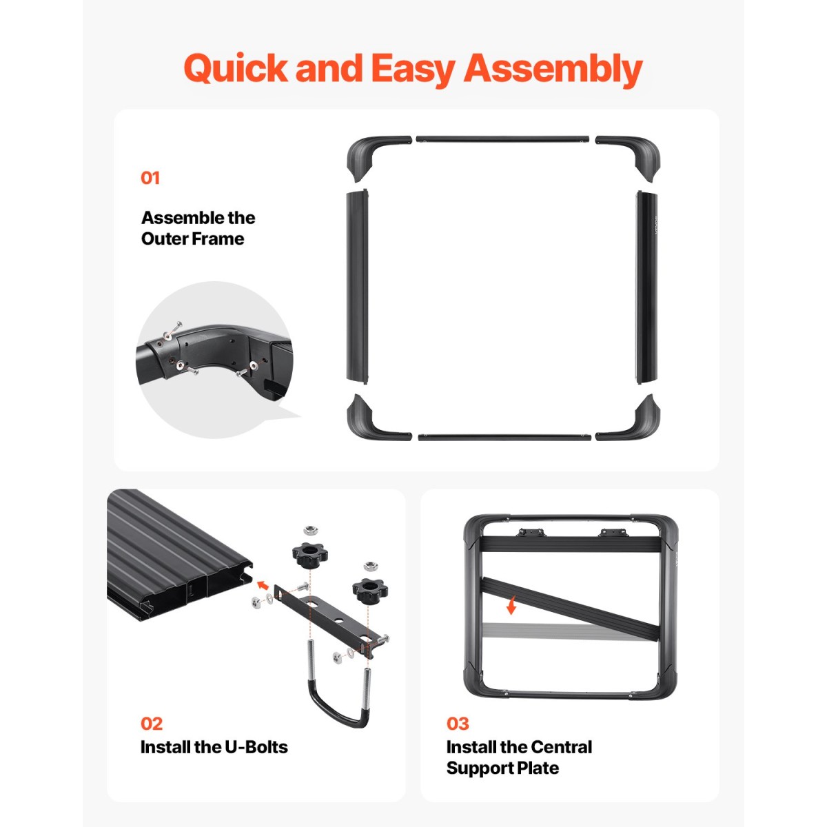 VEVOR Roof Rack Cargo Carrier, 48 x 40 x 5,6 ίντσες, Universal Rooftop Cargo Basket, Car Top Baggage Hogage with 150 lbs Max Load Capacity, 4,1 in Fence, Anti-Rust Alloy Steel, Wind Fairing, για SUV Car