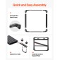 VEVOR Roof Rack Cargo Carrier, 48 x 40 x 5,6 ίντσες, Universal Rooftop Cargo Basket, Car Top Baggage Hogage with 150 lbs Max Load Capacity, 4,1 in Fence, Anti-Rust Alloy Steel, Wind Fairing, για SUV Car