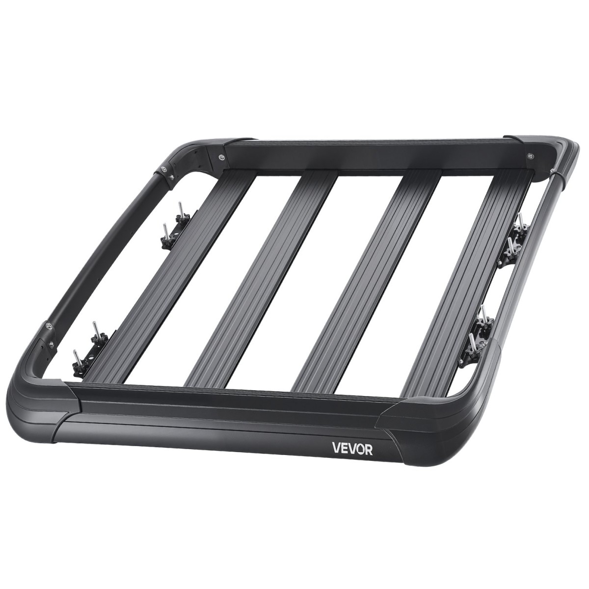 VEVOR Roof Rack Cargo Carrier, 48 x 40 x 5,6 ίντσες, Universal Rooftop Cargo Basket, Car Top Baggage Hogage with 150 lbs Max Load Capacity, 4,1 in Fence, Anti-Rust Alloy Steel, Wind Fairing, για SUV Car