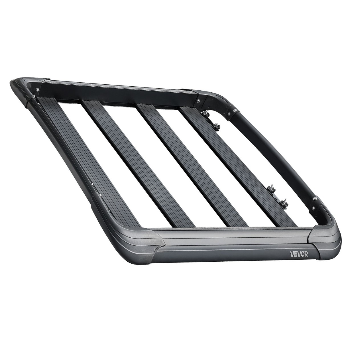 VEVOR Roof Rack Cargo Carrier, 48 x 40 x 5,6 ίντσες, Universal Rooftop Cargo Basket, Car Top Baggage Hogage with 150 lbs Max Load Capacity, 4,1 in Fence, Anti-Rust Alloy Steel, Wind Fairing, για SUV Car