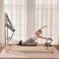 VEVOR Pilates Reformer, Ξύλινο μηχάνημα Pilates για Γυμναστήριο στο σπίτι, Εξοπλισμός προπόνησης δύναμης με διπλή αντίσταση, Reformer Box, Jump Board, για προχωρημένους χρήστες και αρχάριους, έως 400 LBS