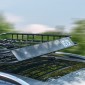 Σχάρα οροφής VEVOR Cargo Carrier, 43 x 50 x 4,1 ίντσες, Universal Rooftop Cargo Basket, Car Top Baggage Holiday with 150 lbs Max Load Capacity, 4,1 in Fence, Anti-Rust Alloy Steel, Wind Fairing, για SUV Car