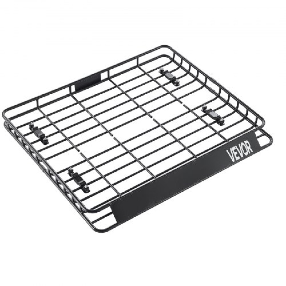 Σχάρα οροφής VEVOR Cargo Carrier, 43 x 50 x 4,1 ίντσες, Universal Rooftop Cargo Basket, Car Top Baggage Holiday with 150 lbs Max Load Capacity, 4,1 in Fence, Anti-Rust Alloy Steel, Wind Fairing, για SUV Car