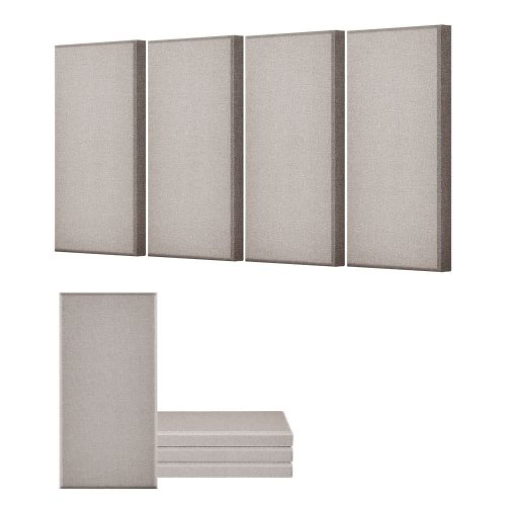 VEVOR 4 PCS Acoustic Wall Panels 2 in Thick 23.6 x 11.8 in Self-adhesive Camel