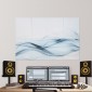 VEVOR 8 Pack Art Acoustic Panels, 47,24 x 23,62 x 0,4 ιντσών ηχομονωτικά πλακάκια τοίχου, Αυτοκόλλητες διακοσμητικές ηχοαπορροφητικές σανίδες για σπίτι, γραφείο, στούντιο, αίθουσα παιχνιδιών, θέατρο, απλότητα