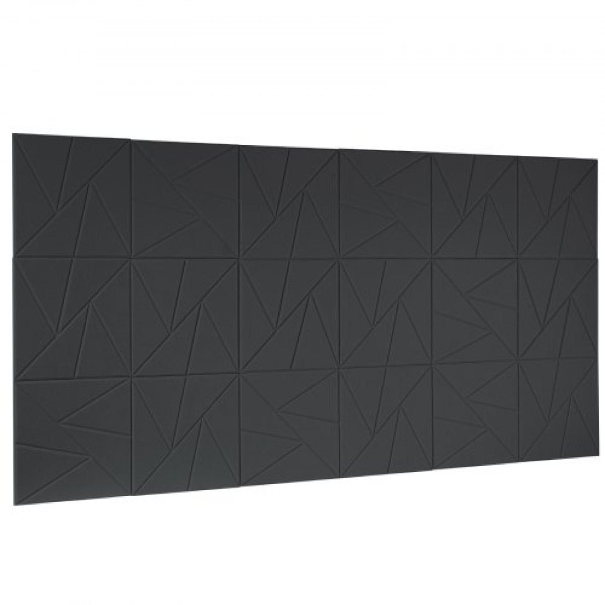 VEVOR 18 Pack Ακουστικά πάνελ με αυτοκόλλητο, 11,8 x 11,8 x 0,4 ιντσών ηχομονωτικά πάνελ αφρού, πολυεστερικές ίνες ηχομονωτικά πάνελ τοίχου υψηλής πυκνότητας, για σπίτι, στούντιο, γραφείο, θέατρο, μαύρο